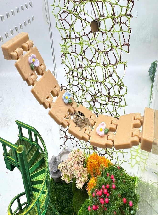 Julang Jumping Spider Accessories Bridge, Magnetic Mounting Suspended Climbing Bridge, for Small Reptile Enclosures - Image 1